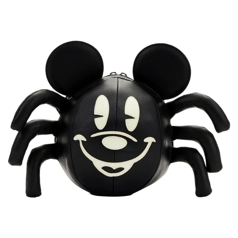 Halloween Loungefly Stitch Shoppe Disney Mickey Mouse Spider Crossbody Purse Bag